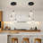 3-Light Cluster Chandelier Dimmable LED Long High Ceiling Pendant Light -216877134-205221579