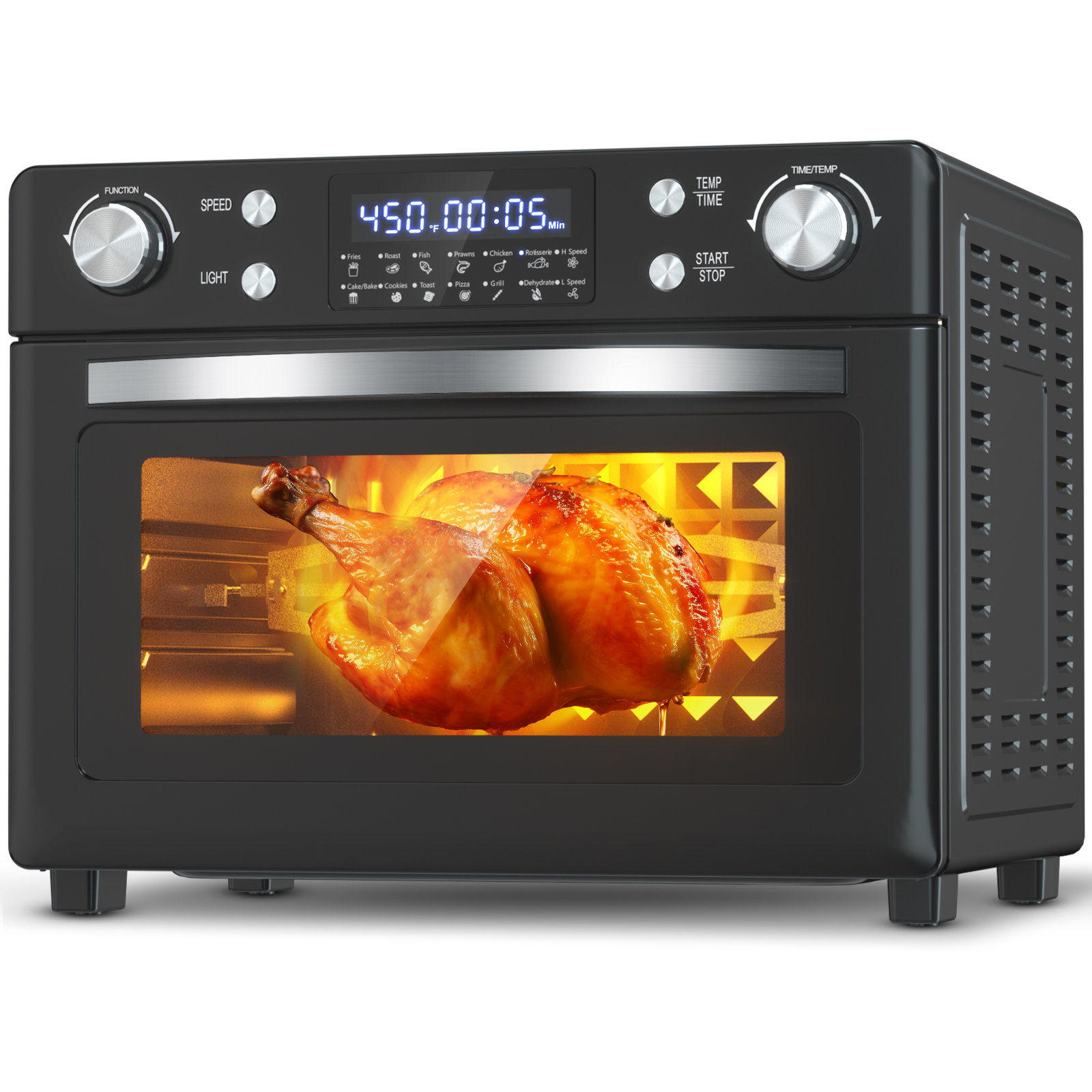 BLACK + DECKER Air Fryer Toaster Oven with Rotisserie 