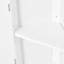 Armoire de rangement blanche pour salle de bain avec deux portes et tablettes réglables personnalisables