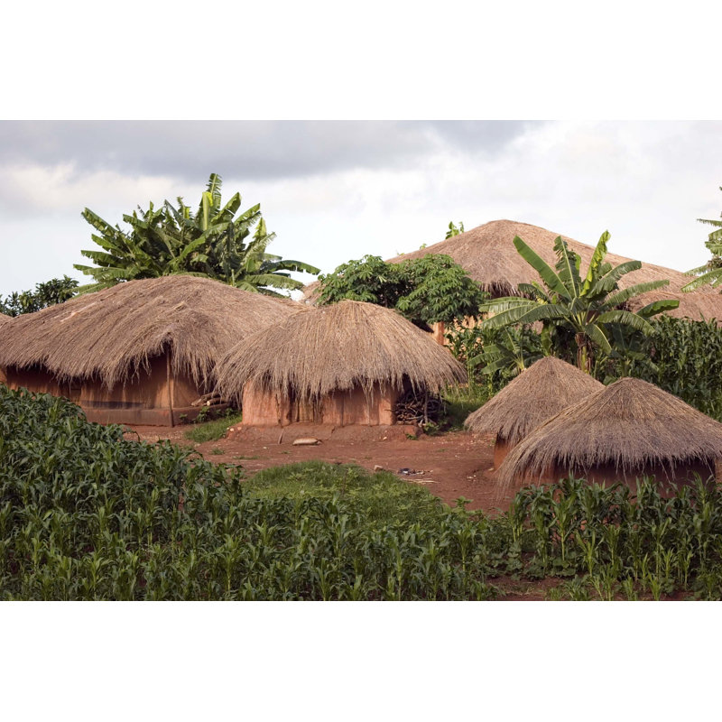 Akuna Tribal Village In Malawie sur toile par Urosr, photographie, H 8 po x l 12 po