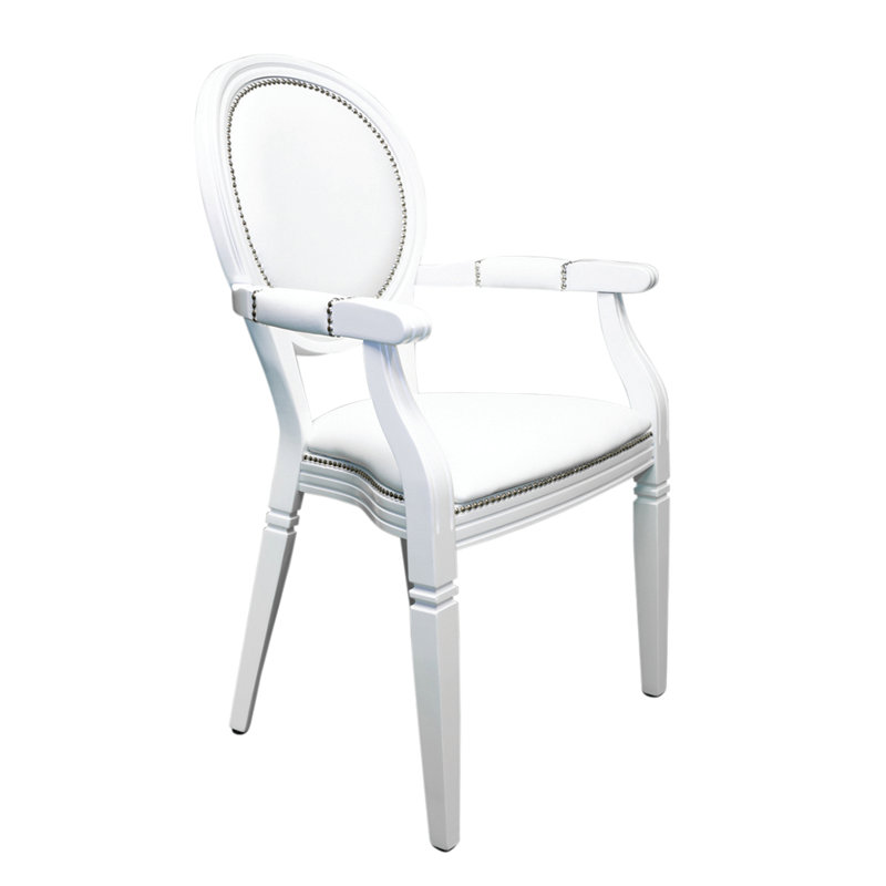 Gabler 43cm H Upholstered Stacking Side Chair