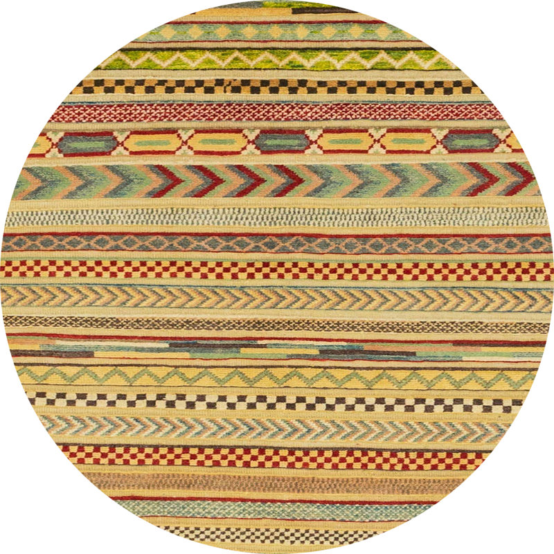 Hara Abstract Indoor Rug, Round 4'