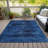 Machine Washable Indoor/Outdoor Xhevrie Blue Rug-112029713
