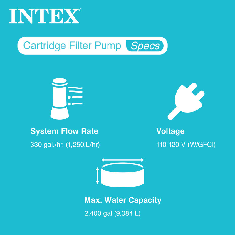 Intex 330 GPH Pool Pumps