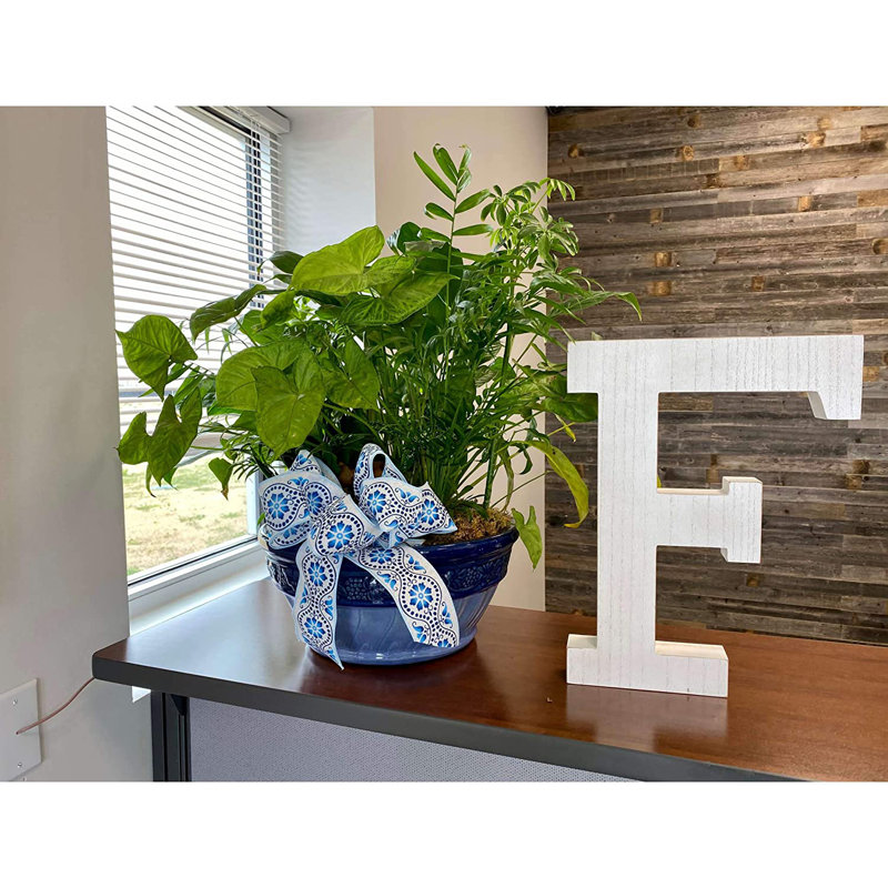 Text & Numbers Letter Block