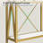 70.9" Marble Veined Table Top 2-Tier Console Table Sofa Table with Open Storage and LED Light