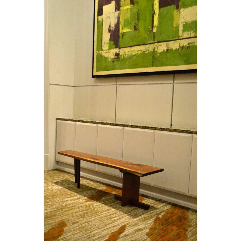 Concord Upholstered Bench, Walnut
