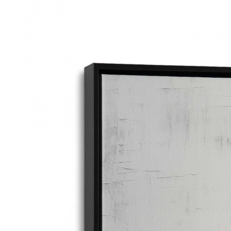 Toile roulée Silent White II, H 8,75 po x l 12,75 po x P 1,75 po, Cadre noir satiné