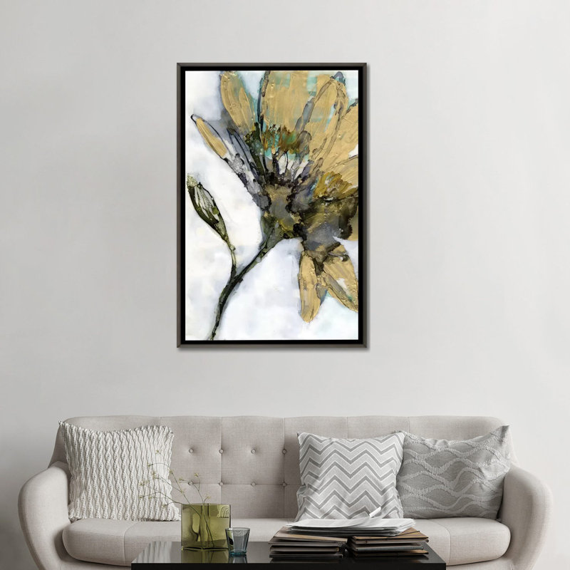 Reproduction d’art par Jennifer Goldberger-impression, Toile encadrée de bois rustique foncé, H 48 po x l 32 po x P 1,5 po