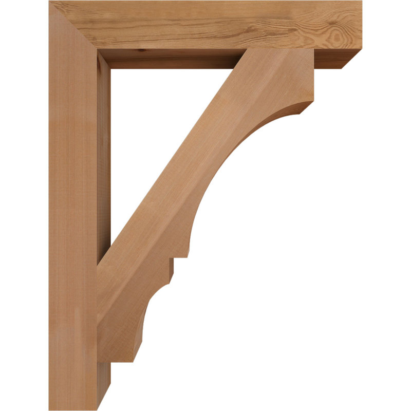 Support de bloc Balboa, L 3 1/2 po x P 26 po x H 34 po, Cèdre rouge de l'Ouest lisse