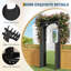 Wood Garden Arbour Trellis with Gate for Yard, Garden Decor-117553480