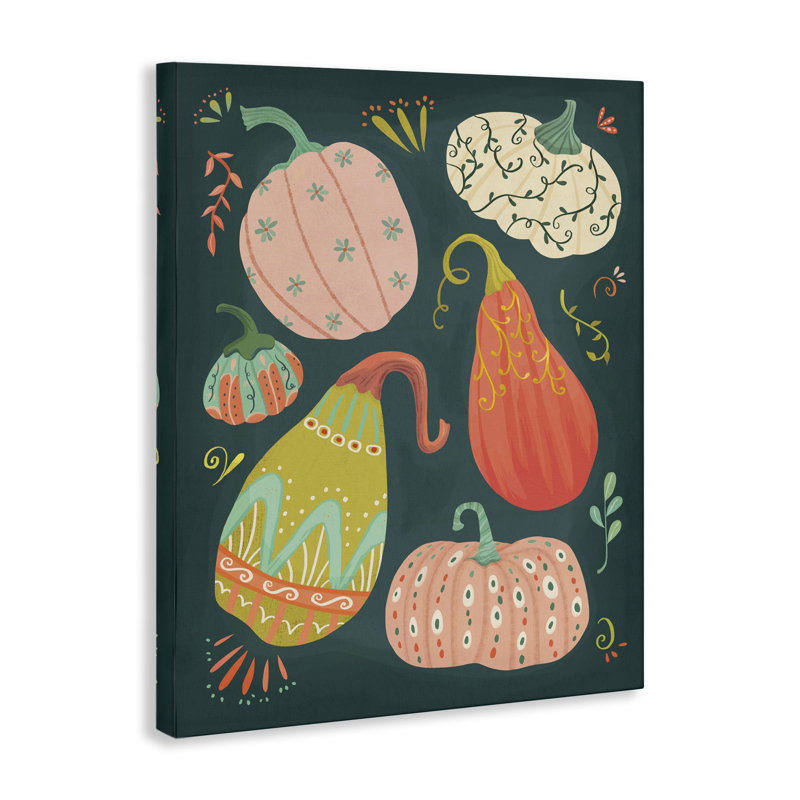  Art mural sur toile à motif d'automne par Laura Watson, H 20 po x l 16 po