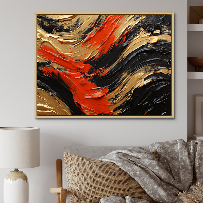 Gerius Zebra Stripes Framed On Canvas Print, Natural Floater Framed, 12" H x 20" W x 1" D