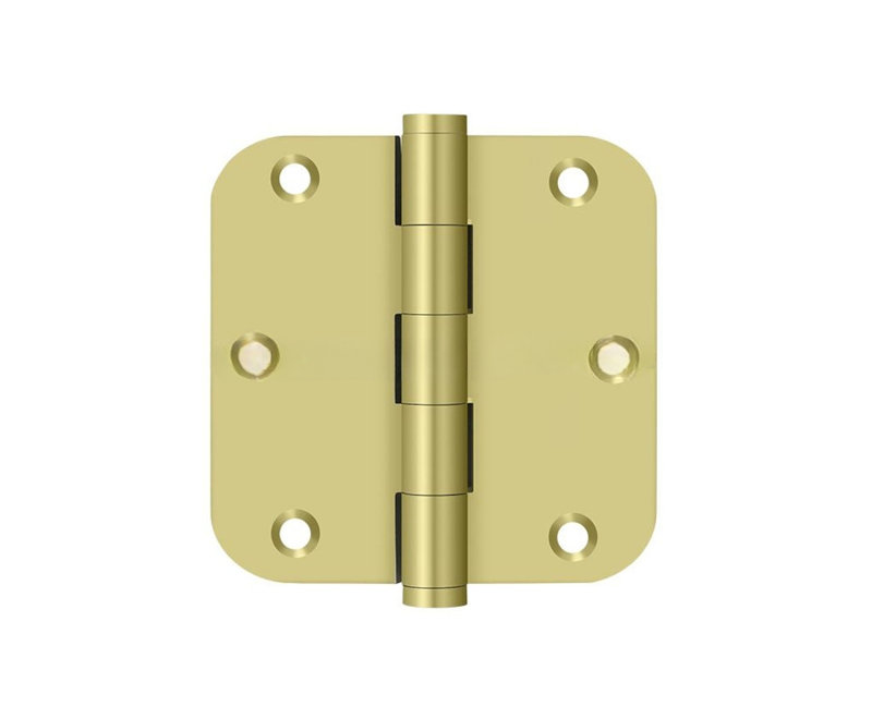 Charnière Deltana DSB35R53-R 3-1 / 2 "x 3-1 / 2" x 5/8 "Deltana, paire résidentielle en laiton poli, Laiton poli