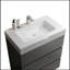 Ensemble de meuble-lavabo simple 29,9 po avec plateau en céramique Magree-285900690