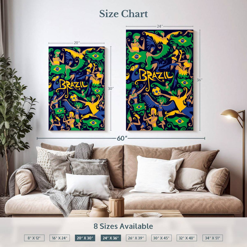 Mardi gras brésilien Nicci, H 36 po x l 24 po
