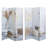 Ih Casadecor 47.5'' W x 71'' H 3 - Panel Folding Room Divider
