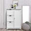 Armoire de rangement latérale avec 3 tiroirs et 1 armoire de rangement Rosalva-1092943496