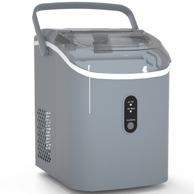 Portable Pellet Ice Maker - 34Lbs/24H Countertop Machine With Soft Nugget Ice, Self-Cleaning & One-Touch Operation For Home, Office, Bar (Includes Ice Scoop)