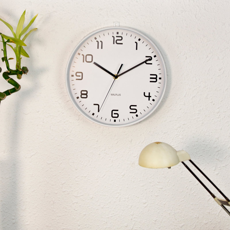 Netta Wood Wall Clock, White