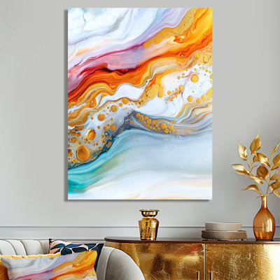 Ink Explosion Of Liquid Art III - Abstract Metal Decor, Liquid Ink Abstract Metal Print