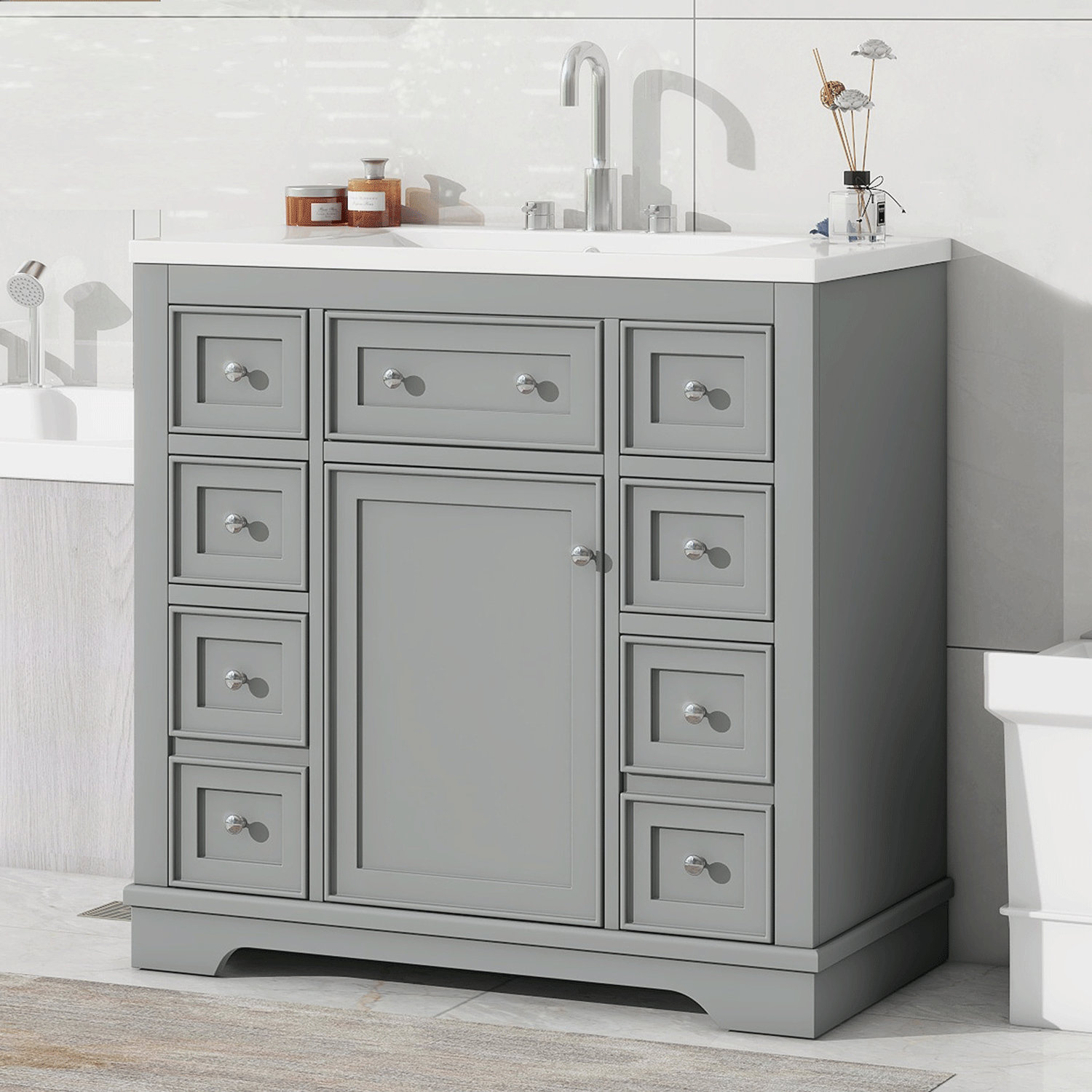 Winston Porter 36 Bathroom Vanity With Sink Combo White And Reviews