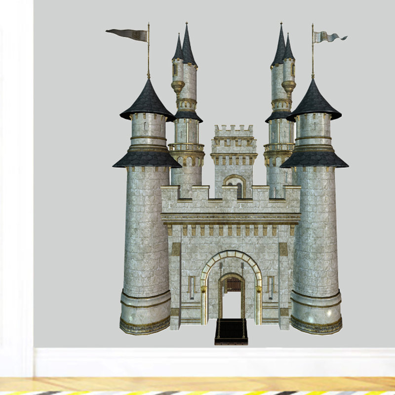 Décalcomanie murale castle real life, H 48 po x l 36 po