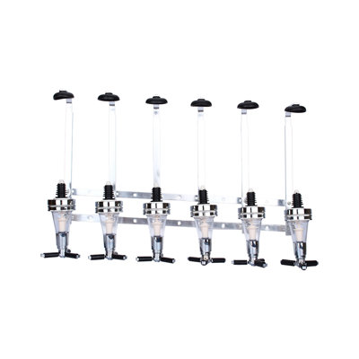 Wall Mounted 6 Bottle Liquor Dispenser DIY Cocktail Versatile Bar Butler For Family Gathering
