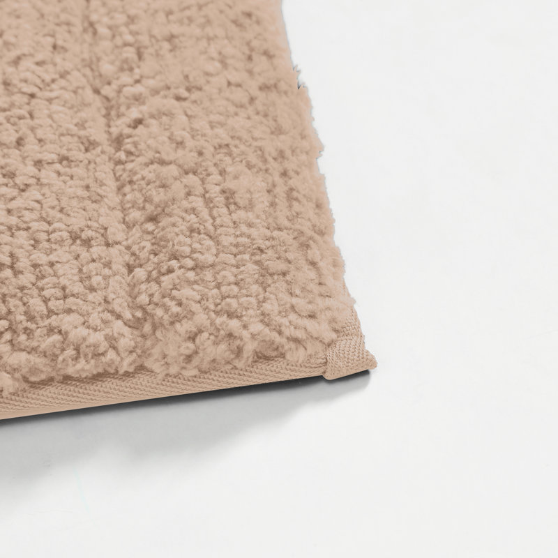 Microfiber / Microsuede Bath Mat, NATURAL Geometric