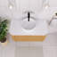Meuble-lavabo mural simple 36 po avec comptoir en marbre artificiel et vasque en céramique-950599128