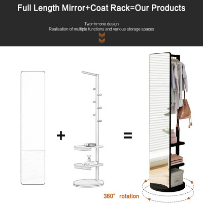 Rectangle Freestanding Mirror