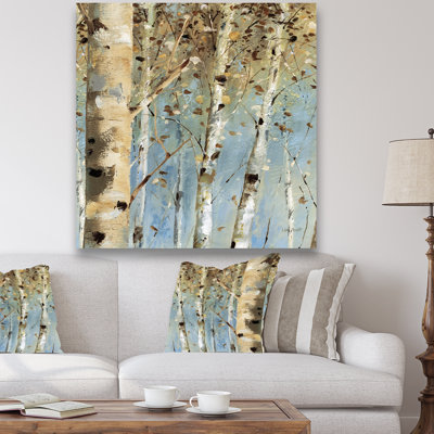 «White Birch Forest I», reproduction d'art sur toile tendue