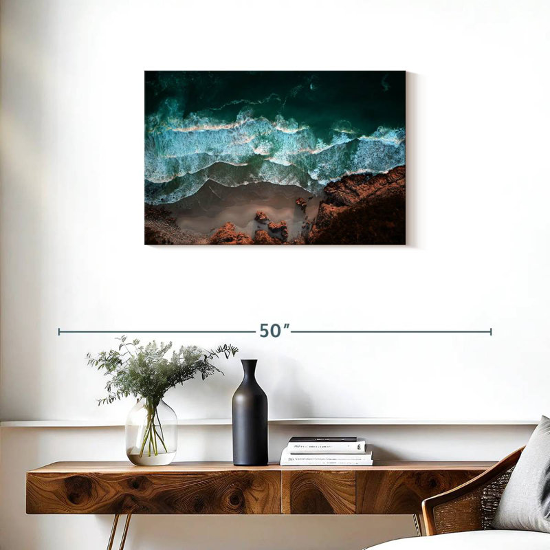 Gillard Coastal Ocean Waves, 20" H x 30" W