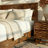 King Premium Solid Wood Platform Bed Frame Walnut Finish with Sculpted Spearhead Headboard – Mid-Century Modern Style, 800lbs Capacity, All Mattress Support, No Box Spring Needed-112609343-112609346