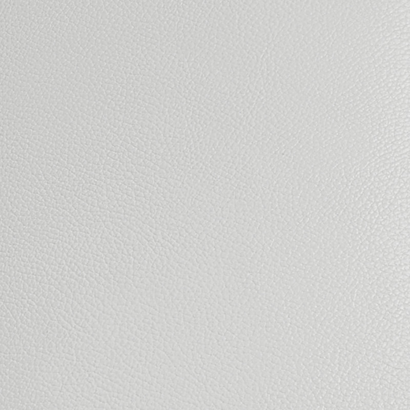 Repose-pieds Lynsey, Cuir gris argenté