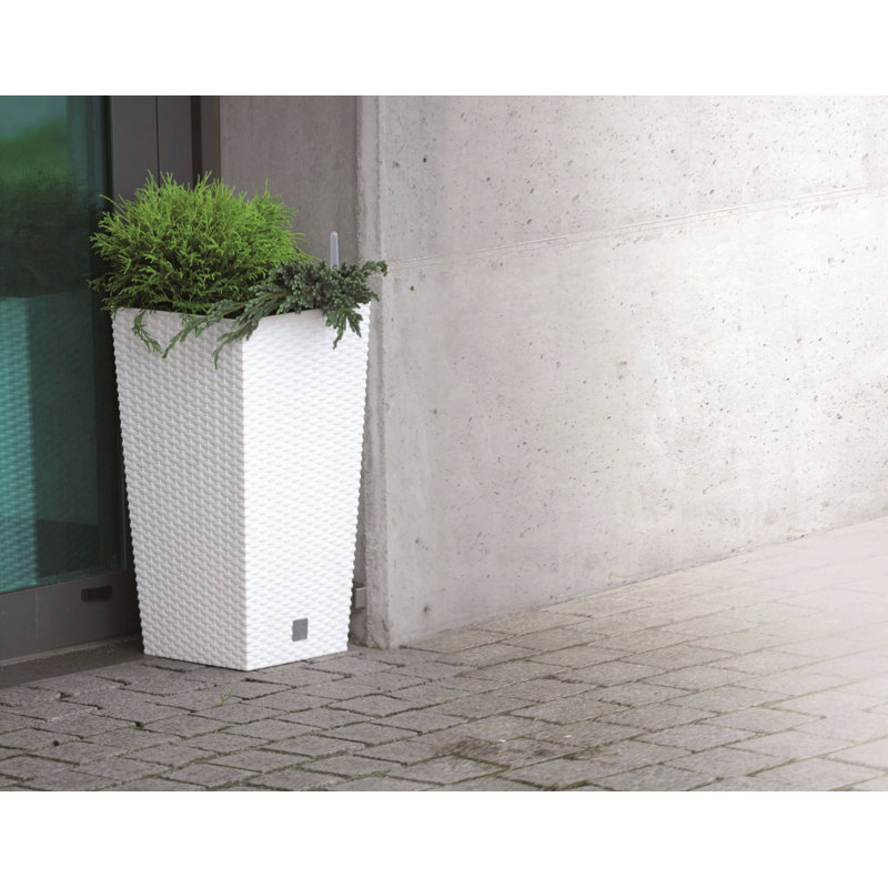 Petty Pot Planter, White, 75cm H x 40cm W x 40cm D