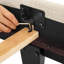 Lit plateforme tapissier touffeté