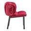 Chaise en velours moderne 1 pièce, rouge / vert-346312906