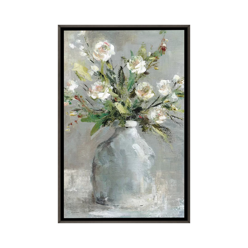 «Country Bouquet I» par Carol Robinson - reproduction imprimée, H 26 po x l 18 po x 1,5 po, Pas de tapis