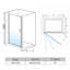Landin 1850mm H Hinged Frameless Shower Door with Clear Glass-1673220502