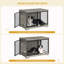 Dog Crate Furniture, Double Door Wooden Dog Crate with Barn Door, Indoor Kennel, End Side Table Animal Crates for Small Medium Large Dogs, Anti-Chew Anti-Escape-858618518-858169637