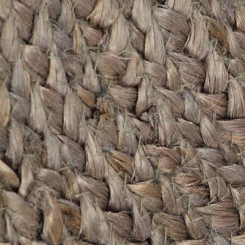 Round Denelle Solid Colour Hand Woven Area Rug, Round 240 cm