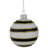 3'' Striped Glass Ball Ornament