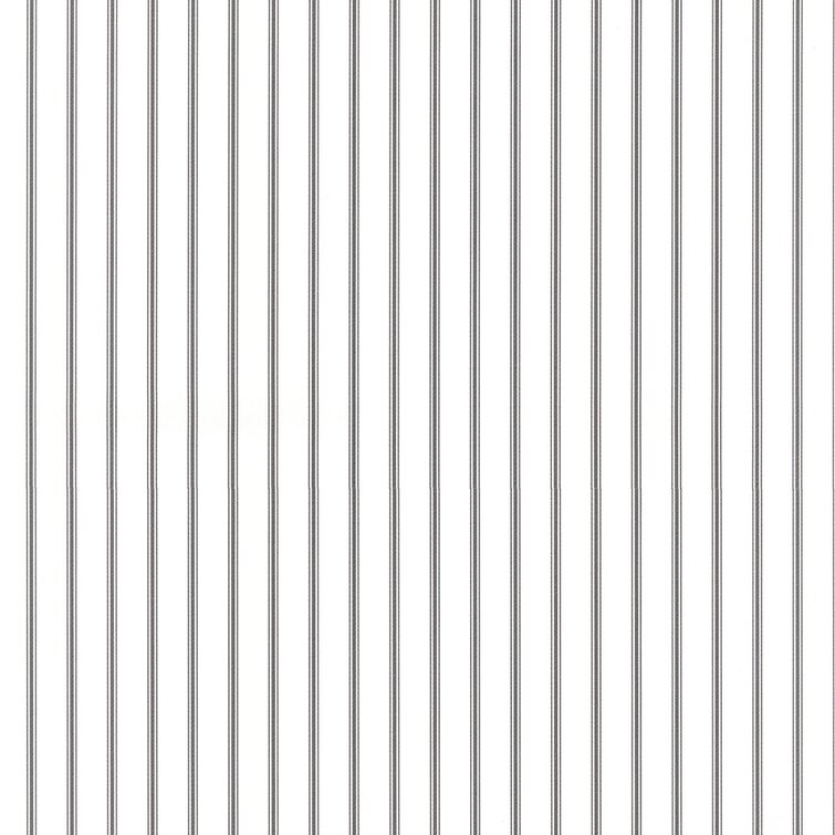 Grisha 32.7' x 20.5" Ticking Stripe Wallpaper