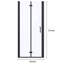 34 à 35 3/8 po X P 72 po H Portes de douche pliantes sans cadre avec verre transparent