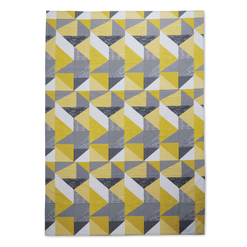 Larsson Geo Table Cloth, Ochre, 137cm W x 229cm L