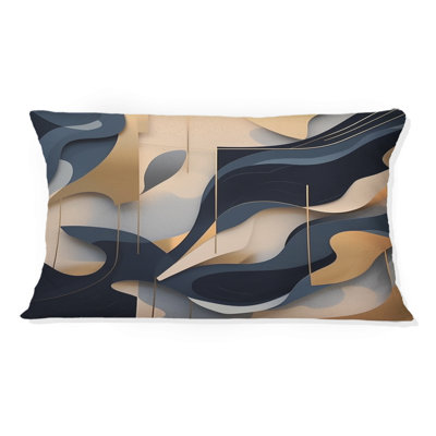 Geometric Kaleidoscope - Abstract Shapes Printed Throw Pillow