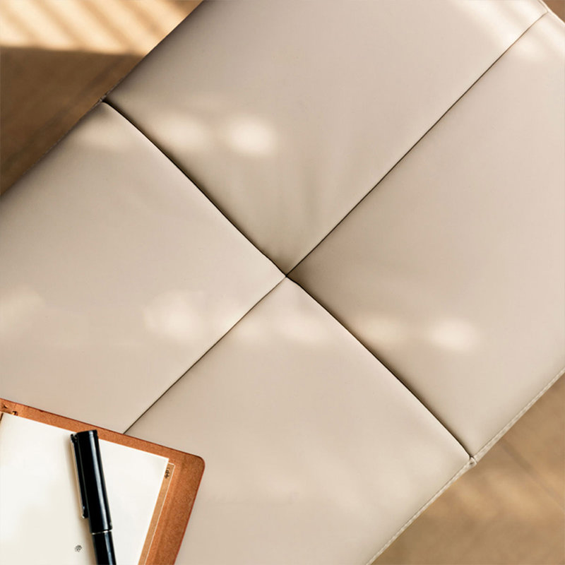 Banc rembourré beige
