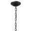 Luminaire suspendu pour vestibule 4 lumières Dame en verre texturé noir 27,6 pouces Dame-70048152