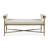 Lalia Modern Hammered Metal 48" Accent Bench-124262808